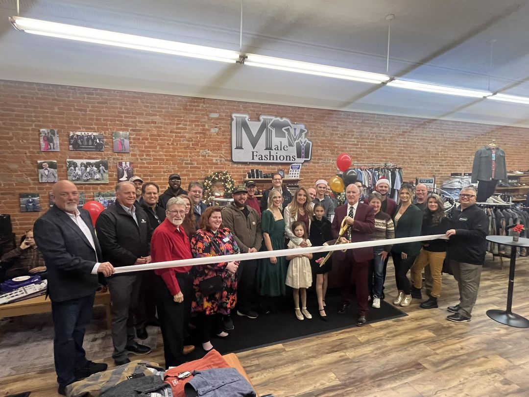 Male Fashion's Ribbon Cutting | Kosciusko Chamber of Commerce
