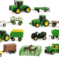 Tractor Set and Farm Animals for Sensory Table