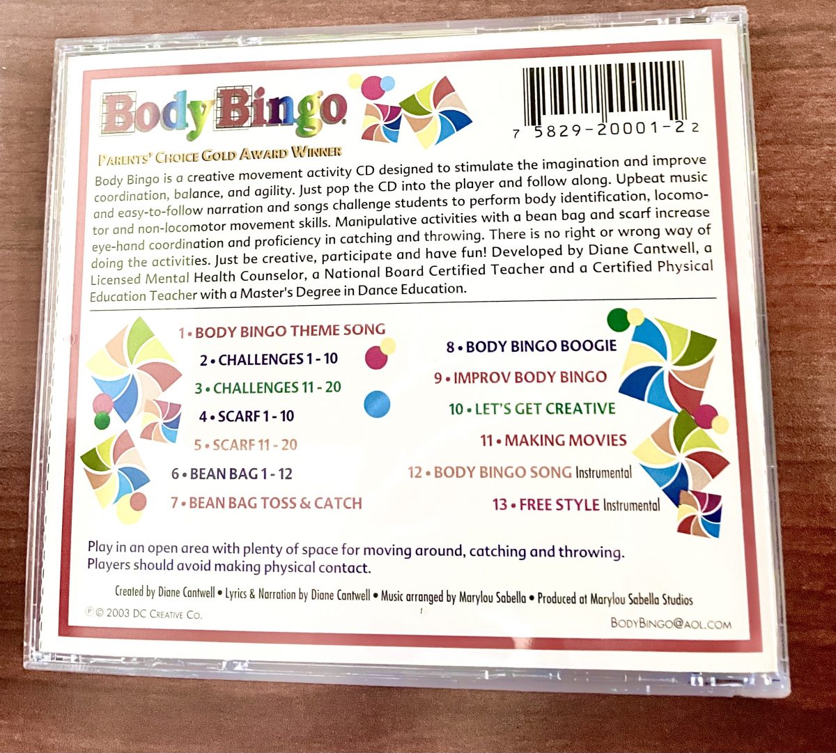 CD: Body Bingo 